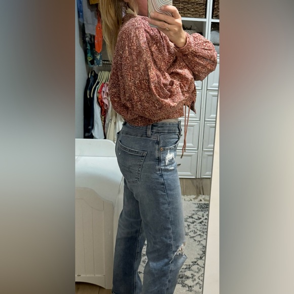 Free People Rosalina Floral Jacket in XS Brown - Picture 6 of 7